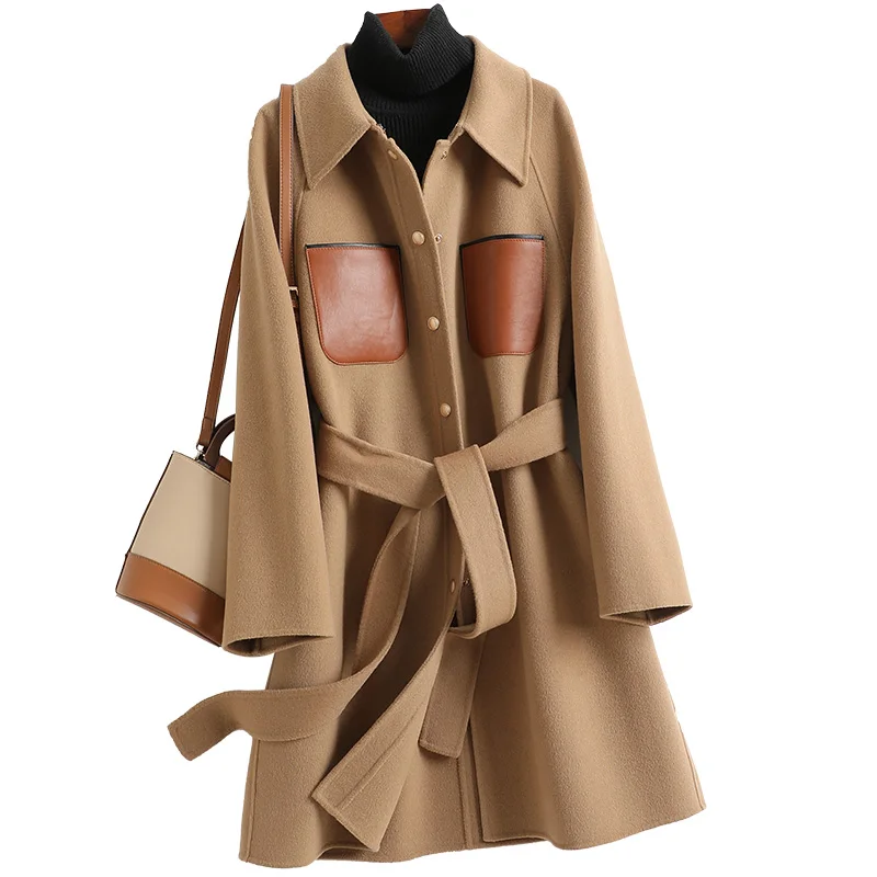 Lady Real Wool Blend Fur Coat Autumn Winter Women Jacket Slim Outerwear Overcoat LF21072KQN
Lady Real Wool Blend Fur Coat Autumn Winter Women Jacket Slim Outerwear Overcoat LF21072KQN