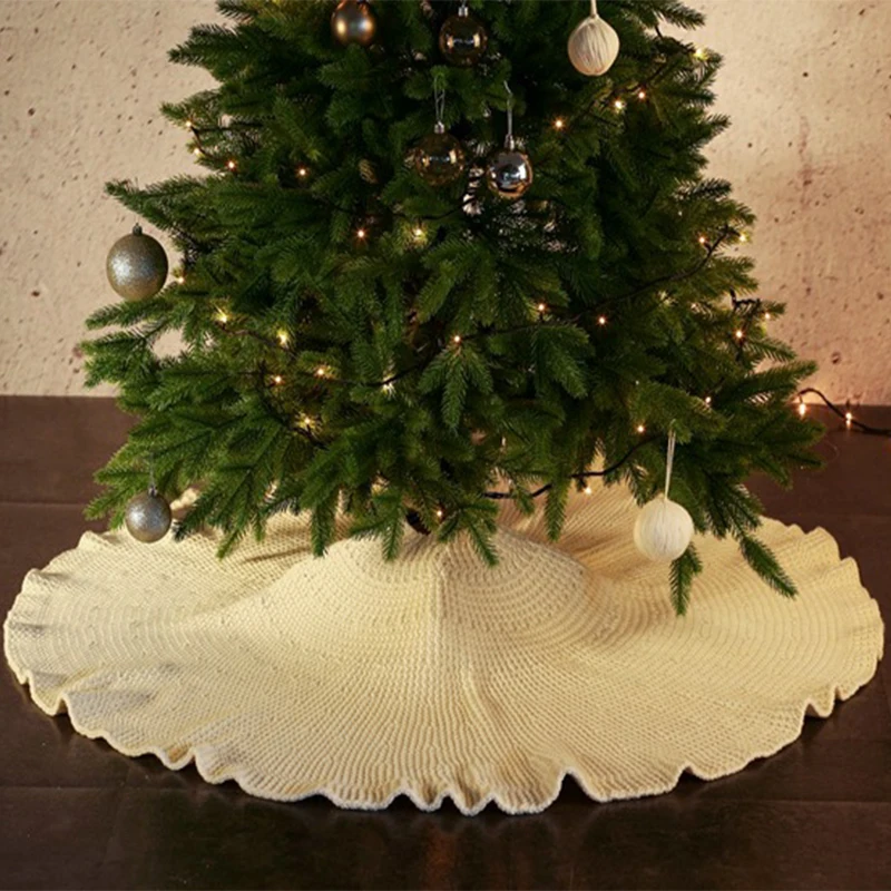 Red Knitted Christmas Tree Skirt Ornaments Christmas Tree New Year Navidad Knitted Carpet Home Decoration
Red Knitted Christmas Tree Skirt Ornaments Christmas Tree New Year Navidad Knitted Carpet Home Decoration