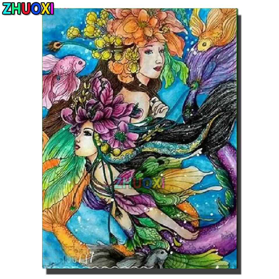 5D Diy Diamond Painting Embroidery Mermaid Full Round Square Drill Rhinestones Cross Stitch Cartoon Mosaic Handmade Decor Home
5D Diy Diamond Painting Embroidery Mermaid Full Round Square Drill Rhinestones Cross Stitch Cartoon Mosaic Handmade Decor Home