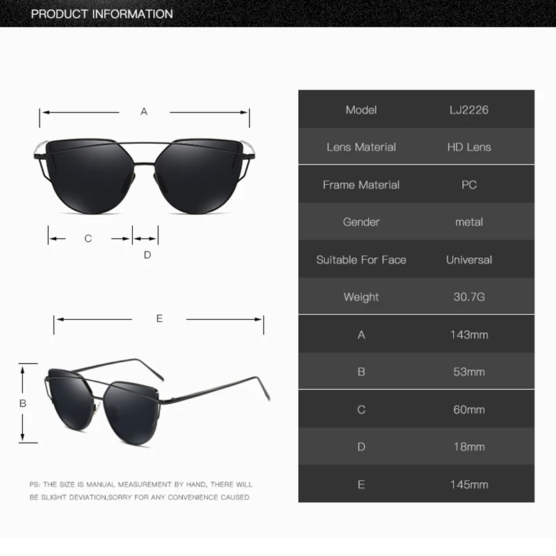 New Fashion Cat Eye Sunglasses Women Luxury Brand Design Mirror Lens Vintage Sun Glasses Rose Gold Metal UV400 oculos
New Fashion Cat Eye Sunglasses Women Luxury Brand Design Mirror Lens Vintage Sun Glasses Rose Gold Metal UV400 oculos