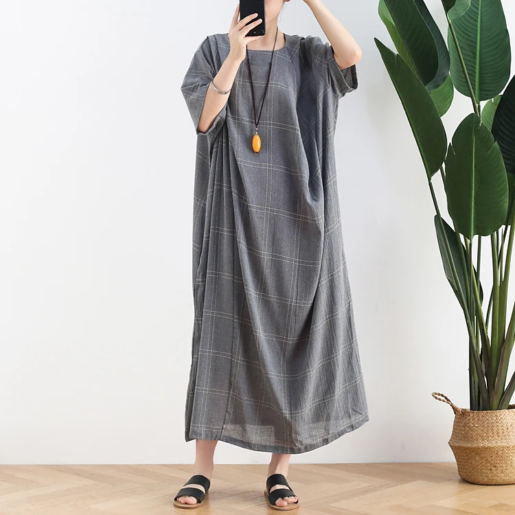 Летнее Длинное Платье-макси с коротким рукавом, новинка, свободное простое клетчатое платье, женское модное асимметричное однотонное хлопк...
Летнее Длинное Платье-макси с коротким рукавом, новинка, свободное простое клетчатое платье, женское модное асимметричное однотонное хлопк...