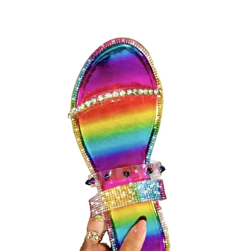 Women Slippers Casual Colorful Crystal Bling Summer Sandals Female Snakeskin Shoes Flats Plus Size Beach Outdoor Ladies Fashion
Women Slippers Casual Colorful Crystal Bling Summer Sandals Female Snakeskin Shoes Flats Plus Size Beach Outdoor Ladies Fashion