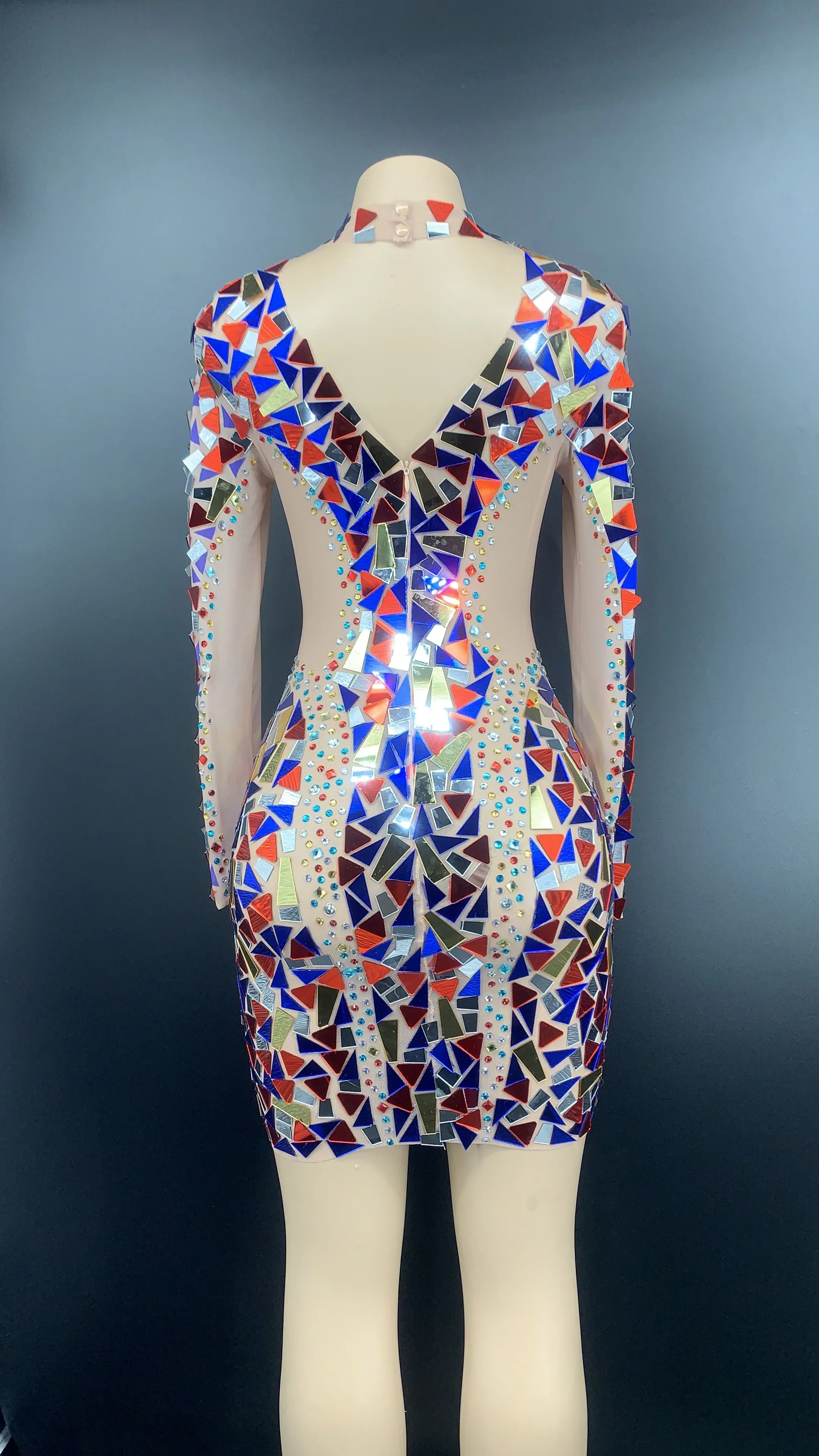 Sparkly Mirrors Rhinestones Mesh MINI Dress Birthday Celebrate Dress Prom Dance Female Singer Show Dress YOUDU
Sparkly Mirrors Rhinestones Mesh MINI Dress Birthday Celebrate Dress Prom Dance Female Singer Show Dress YOUDU