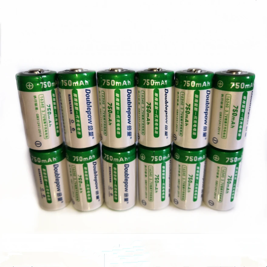 12pcs/lot 3.7V 750mAh 16340 rechargeable battery CR123A lithium battery suitable for camera instrument rechargeable battery
12pcs/lot 3.7V 750mAh 16340 rechargeable battery CR123A lithium battery suitable for camera instrument rechargeable battery