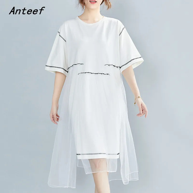 short sleeve white cotton mesh vintage dresses for women casual loose midi woman summer dress elegant clothing 2022
short sleeve white cotton mesh vintage dresses for women casual loose midi woman summer dress elegant clothing 2022