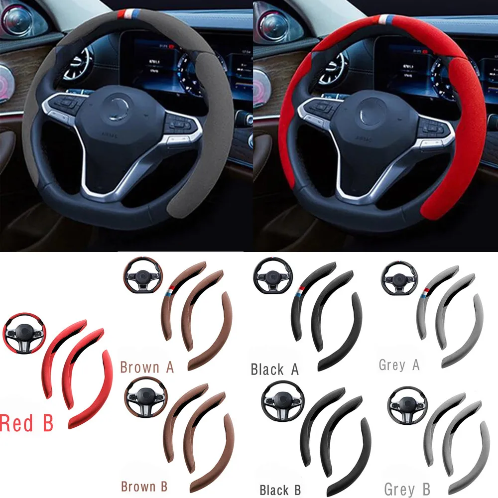 3pcs/1Set Car steering wheel cover 38cm wear resistance Universal Car Interior Steering Wheel Booster Cover Suede Non-Slip Cover
3pcs/1Set Car steering wheel cover 38cm wear resistance Universal Car Interior Steering Wheel Booster Cover Suede Non-Slip Cover