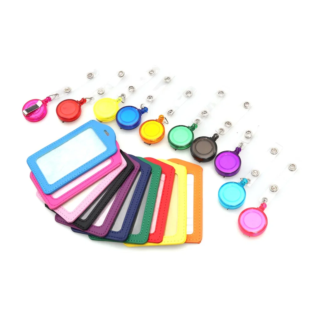 24pcs PU Leather Badge Holder ID Holder Work Badges Accessories Nurse Officer Cover (12pcs Cover + 12pcs Reel Clip) Random Color
24pcs PU Leather Badge Holder ID Holder Work Badges Accessories Nurse Officer Cover (12pcs Cover + 12pcs Reel Clip) Random Color