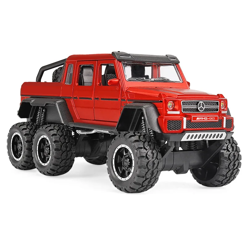 Zhenwei G63 AMG 6x6 Литые металлические модели автомобилей, высокая модель внедорожника, масштаб 1:32, звук светильник
Zhenwei G63 AMG 6x6 Литые металлические модели автомобилей, высокая модель внедорожника, масштаб 1:32, звук светильник