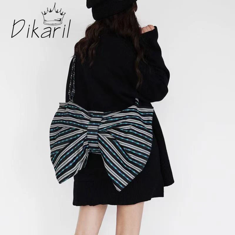 Dikaril New Fashion Women Canvas Shoulder Bags Large Capacity Ladies Bowknot Crossbody Bags Portable Female Casual Tote Handbags
Dikaril New Fashion Women Canvas Shoulder Bags Large Capacity Ladies Bowknot Crossbody Bags Portable Female Casual Tote Handbags