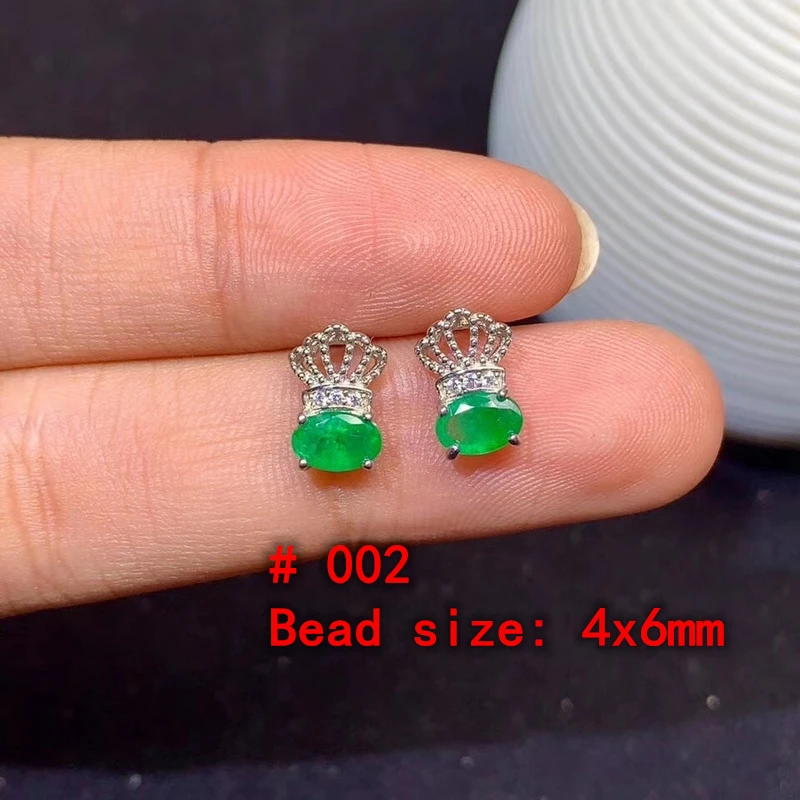 1Pc Natural Colombian Emerald Stud earrings 925 Silver Fashion Gem Ring Crystal Healing Stone Gift For Ladies Christmas
1Pc Natural Colombian Emerald Stud earrings 925 Silver Fashion Gem Ring Crystal Healing Stone Gift For Ladies Christmas
