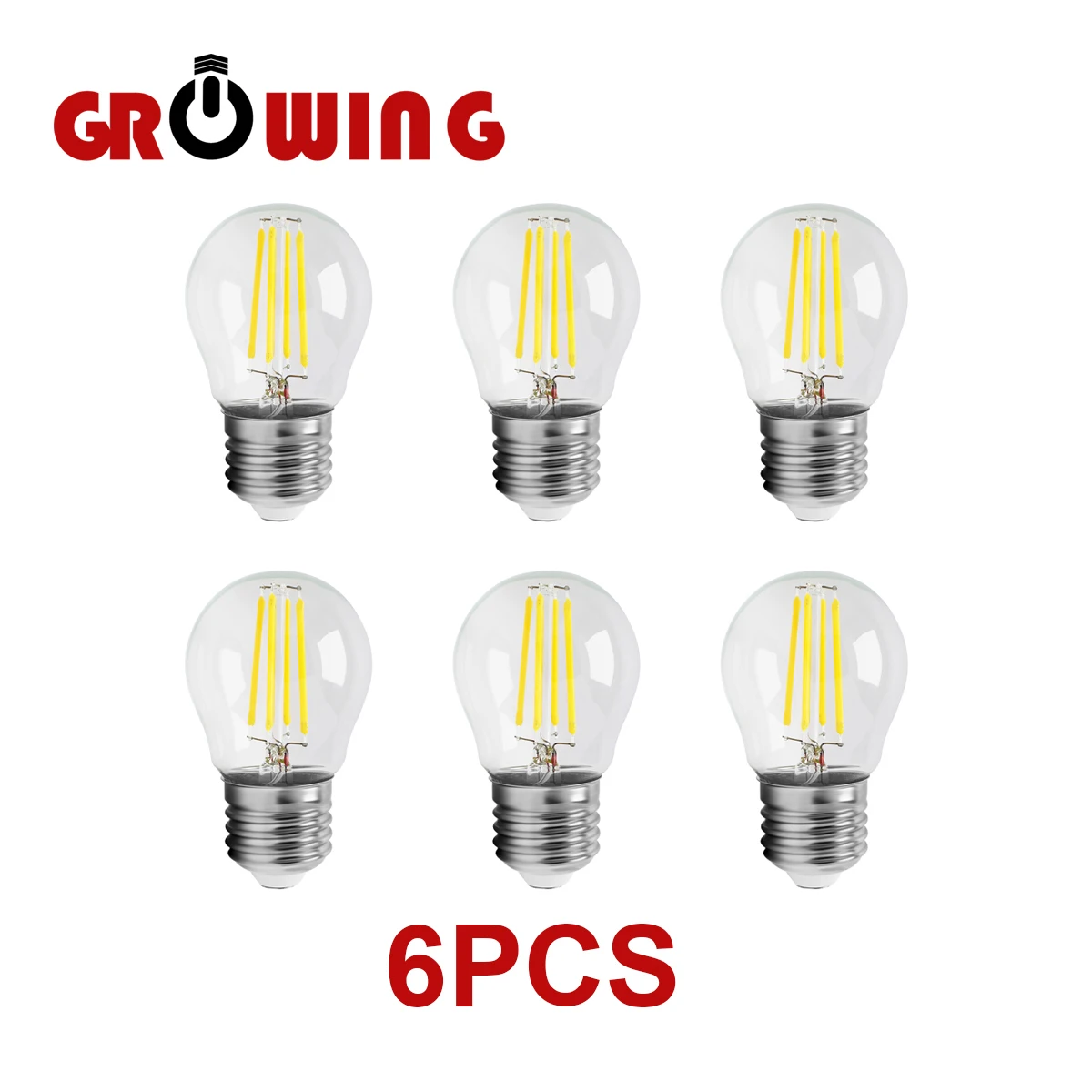 4W G45 Retro Edison Filament Bulb E27 Bombillas 220V Vintage Lamp 6pcs/lot 4000K Clear Glass Inner Decoration
4W G45 Retro Edison Filament Bulb E27 Bombillas 220V Vintage Lamp 6pcs/lot 4000K Clear Glass Inner Decoration
