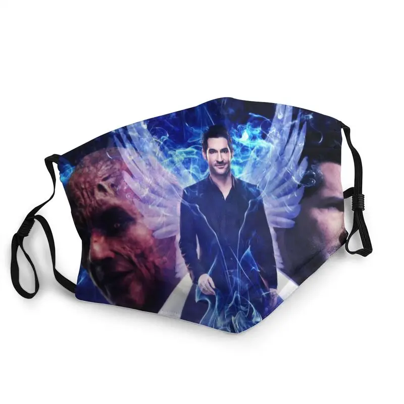 Маска для лица Lucifer Morningstar неодноразовая маска взрослых Devil vs Angel Mouth Пылезащитная