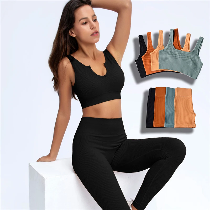 2021 2 Piece Yoga Set Sports Bra And Leggings Crop Top High Waist Shorts Seamless Sports Suit Gym Clothes Fitness Women Ribbed
2021 2 Piece Yoga Set Sports Bra And Leggings Crop Top High Waist Shorts Seamless Sports Suit Gym Clothes Fitness Women Ribbed