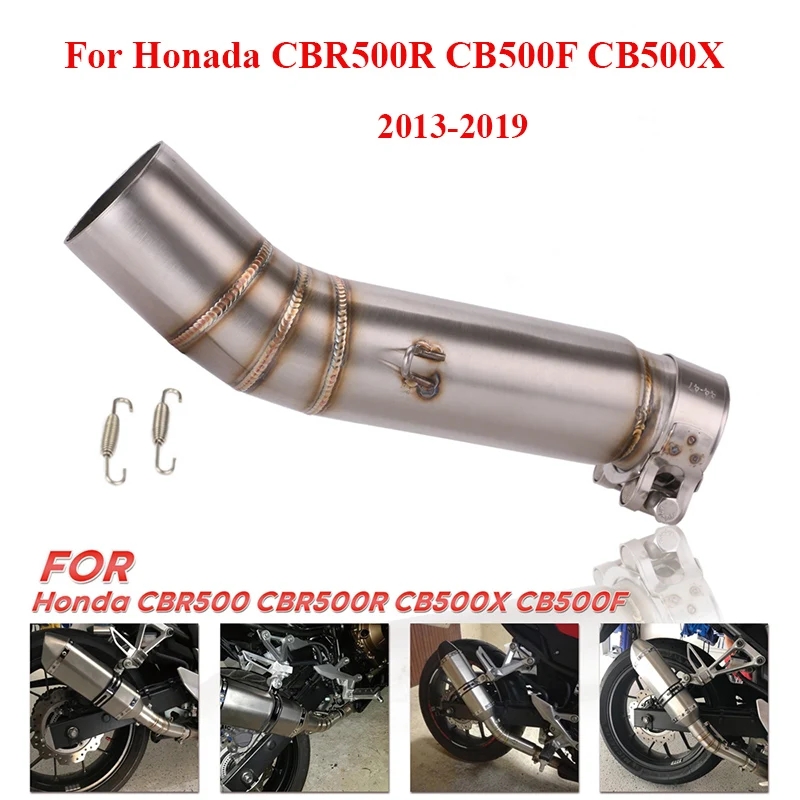Motorcycle Exhaust Escape Middle Connect Pipe Slip On For Honda CBR500R CB500F CB500X 2013 2014 2015 2016 2017 2018 2019 Years
Motorcycle Exhaust Escape Middle Connect Pipe Slip On For Honda CBR500R CB500F CB500X 2013 2014 2015 2016 2017 2018 2019 Years