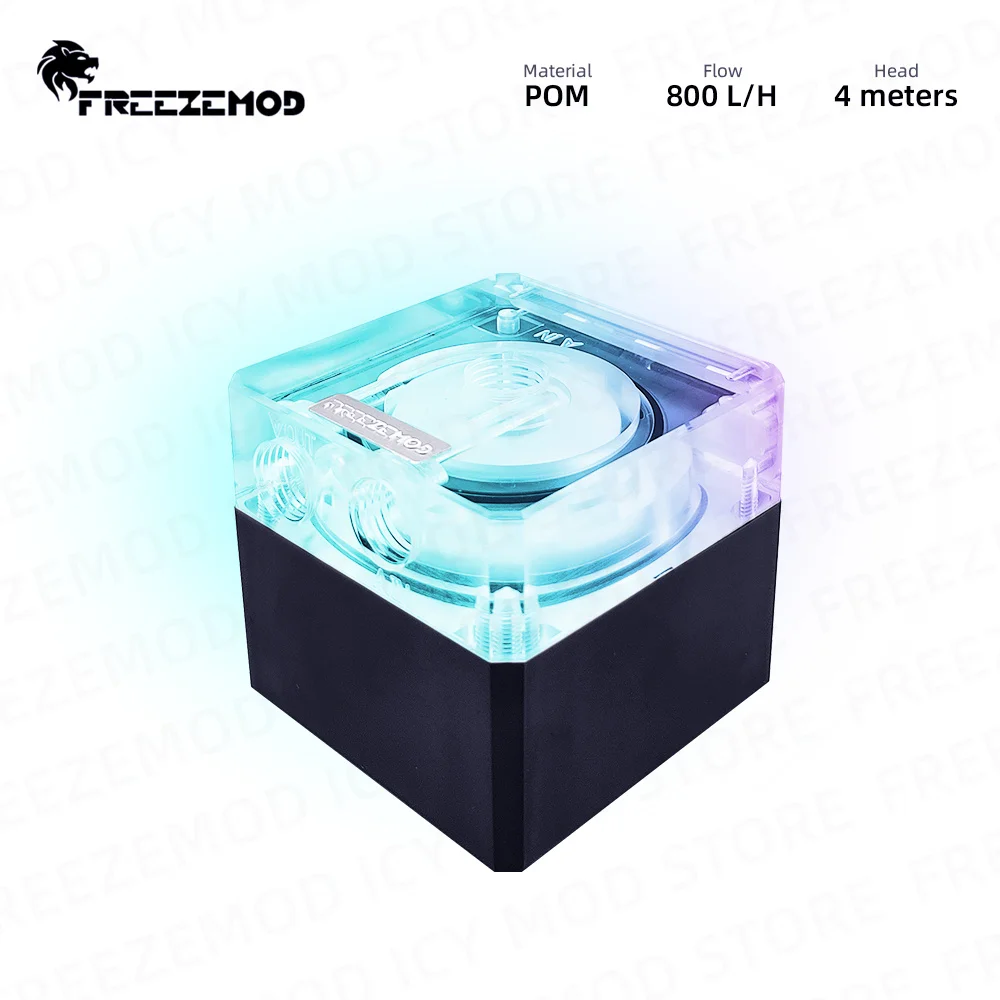 FREEZEMOD RGB Pump 800L/H PWM speed control POM armor Range 4M MOD Water cooler Pump Lighting head 4M AURA Acrylic Cover
FREEZEMOD RGB Pump 800L/H PWM speed control POM armor Range 4M MOD Water cooler Pump Lighting head 4M AURA Acrylic Cover