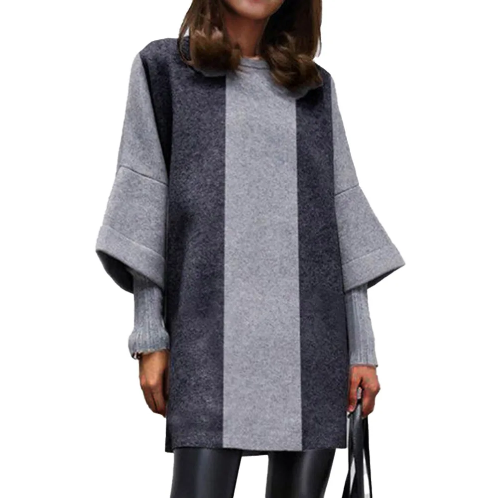 Western Style Dress Autumn Winter Fashion Temperament Commute Woolen Cloth Splicing Round Neck Sleeve 
Western Style Dress Autumn Winter Fashion Temperament Commute Woolen Cloth Splicing Round Neck Sleeve