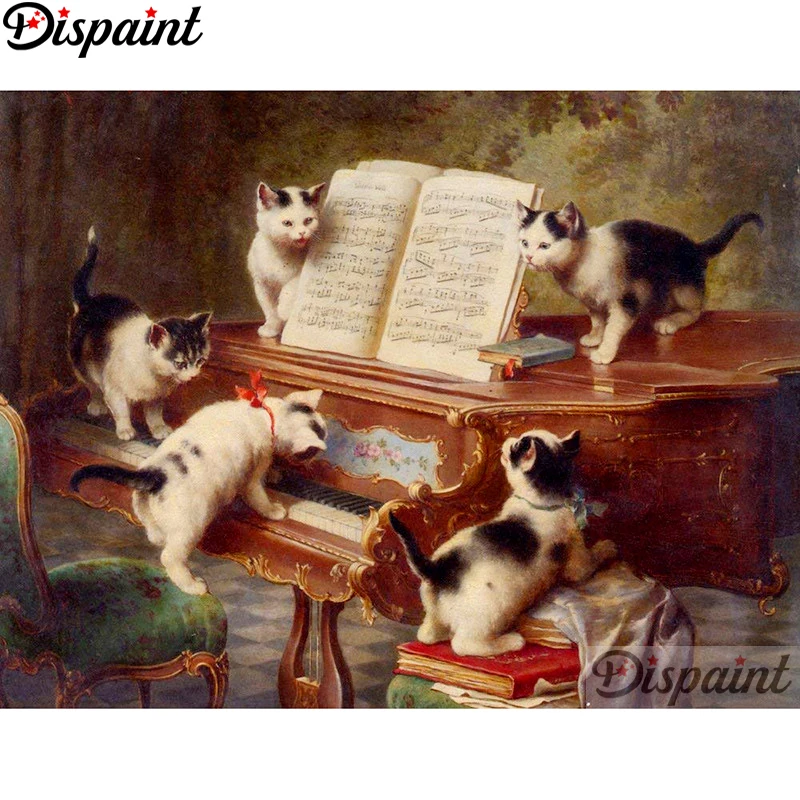 Dispaint 5D DIY Алмазная Вышивка Полный Дисплей "животное кошка пианино" Алмазный рисунок/Круглый Стразы Декор Искусство A27595
Dispaint 5D DIY Алмазная Вышивка Полный Дисплей "животное кошка пианино" Алмазный рисунок/Круглый Стразы Декор Искусство A27595