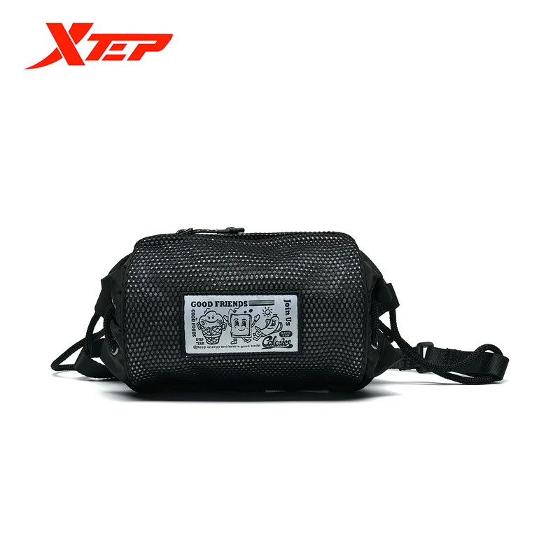 

Xtep Sports Backpack Women's Fashion Cylinder Small Shoulder Bag Ladies Belt Bag Pack Fashion Travel Chest Bum Bag 879338130003
