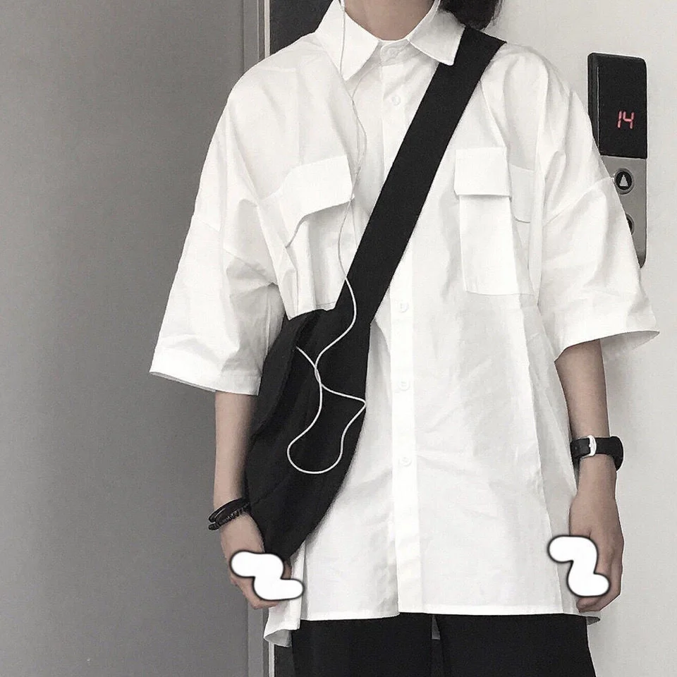 White Shirt Female Korean Version Loose Student Harajuku Short Sleeve Summer Coat Shirt Fairy Style
White Shirt Female Korean Version Loose Student Harajuku Short Sleeve Summer Coat Shirt Fairy Style