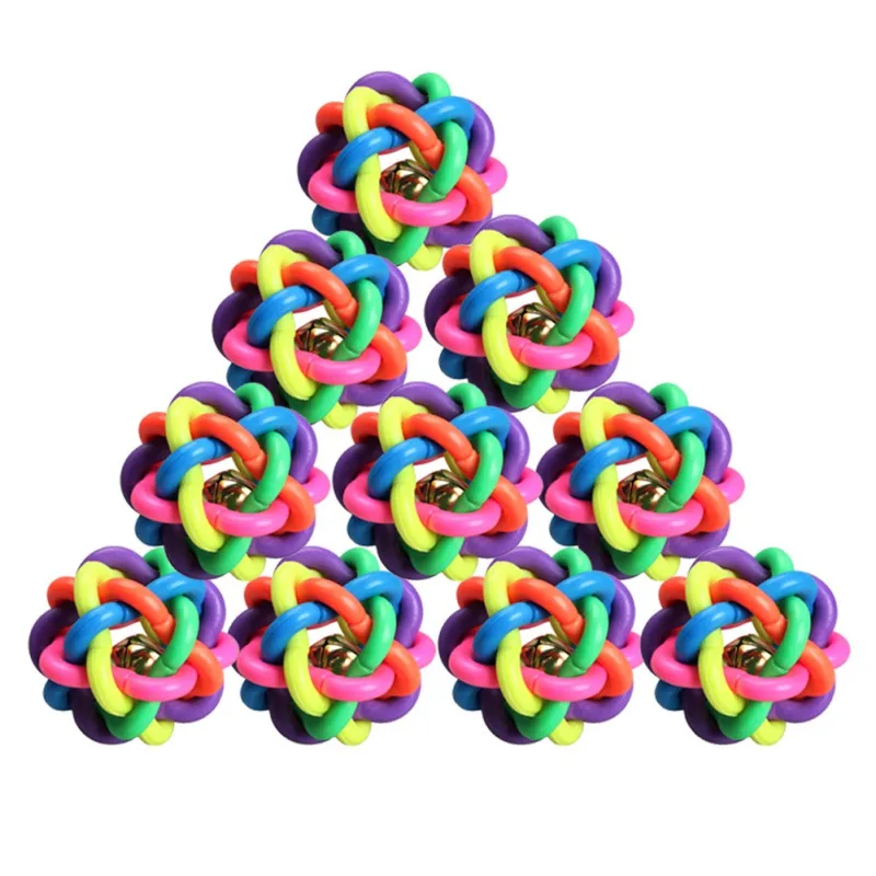 Pet Dog Puppy Cat Colorful Rubber Training Chew Ball Bell Squeaky Sound Play Toy Dog Ball Bite Resistant Play Ball Pet Supplies
Pet Dog Puppy Cat Colorful Rubber Training Chew Ball Bell Squeaky Sound Play Toy Dog Ball Bite Resistant Play Ball Pet Supplies