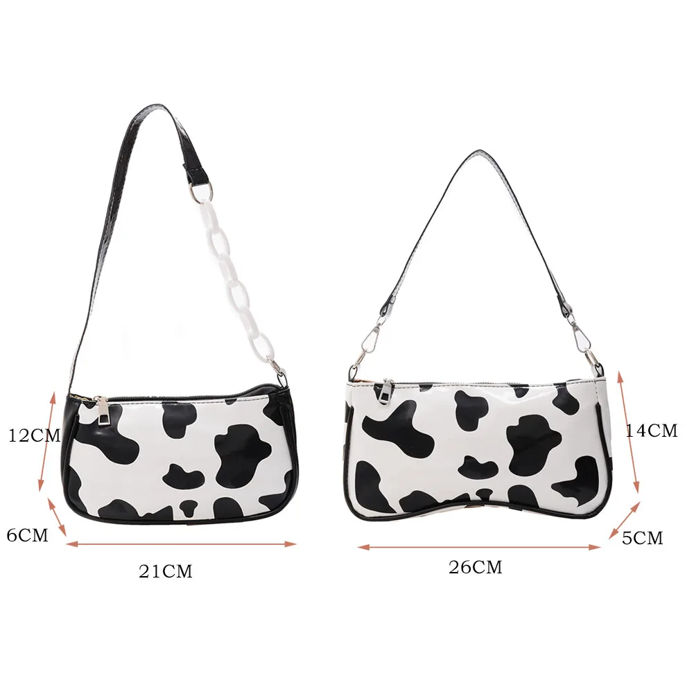 Cow Milk Print Pattern Underarm Bags For Women 2021 Bright PU Leather Small Shoulder Bag Female Designer Purse Tote Handbags New
Cow Milk Print Pattern Underarm Bags For Women 2021 Bright PU Leather Small Shoulder Bag Female Designer Purse Tote Handbags New