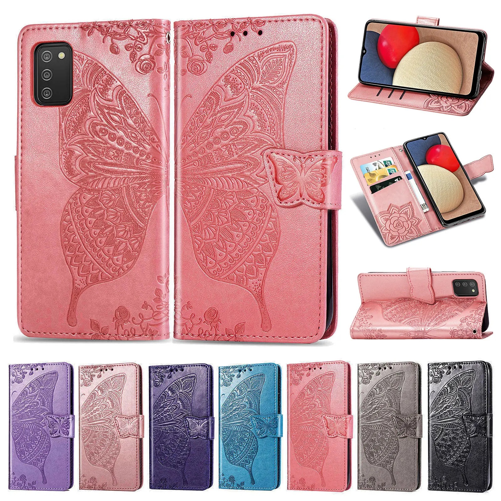 

Case For Samsung S30 F41 A02S M12 A72 A52 A32 A12 M51 M31s A41 A51 A21 A01 Note 20 Plus Ultra Luxury PU Leather Wallet Cover Bag