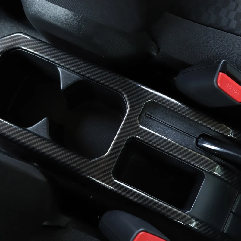 Carbon Fiber ABS Plastic Central Control Water Cup Holder Frame Cover Trim for Suzuki Jimny 2019-2020 Car Styling
Carbon Fiber ABS Plastic Central Control Water Cup Holder Frame Cover Trim for Suzuki Jimny 2019-2020 Car Styling