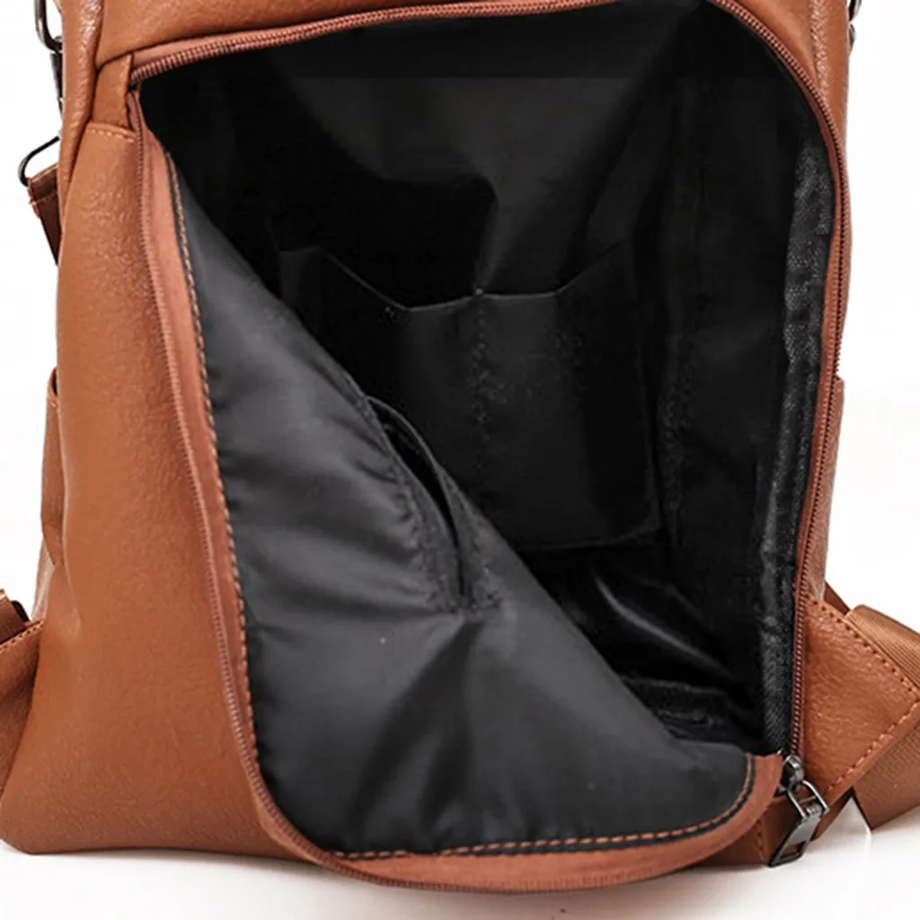 Female anti-theft backpack classic PU leather solid color backpack canta fashion shoulder bag Backpacks female
Female anti-theft backpack classic PU leather solid color backpack canta fashion shoulder bag Backpacks female