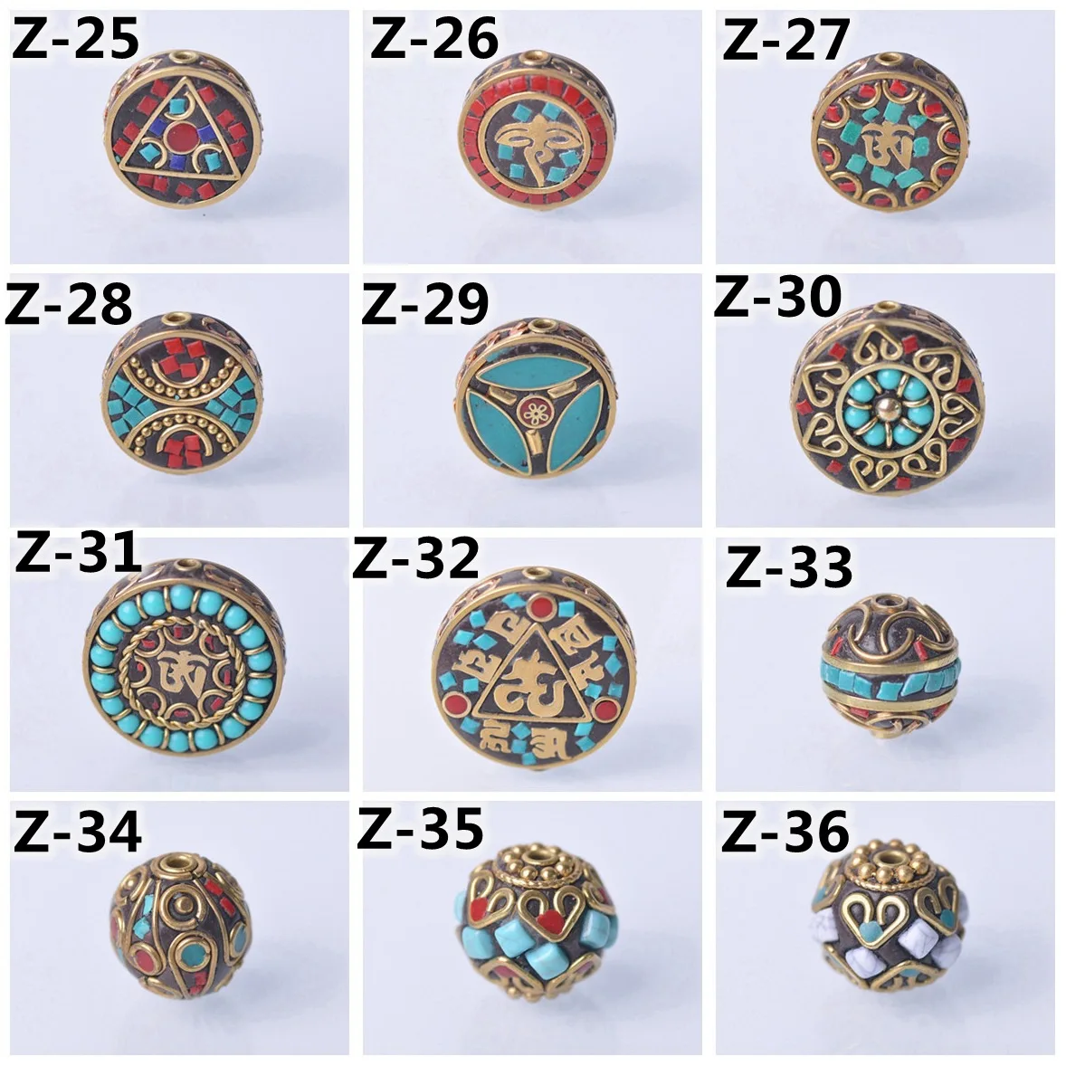 1# Handmade Nepalese Buddhist Tibetan Brass Metal & Clay Loose Craft Beads for Necklace Jewelry Making DIY
1# Handmade Nepalese Buddhist Tibetan Brass Metal & Clay Loose Craft Beads for Necklace Jewelry Making DIY