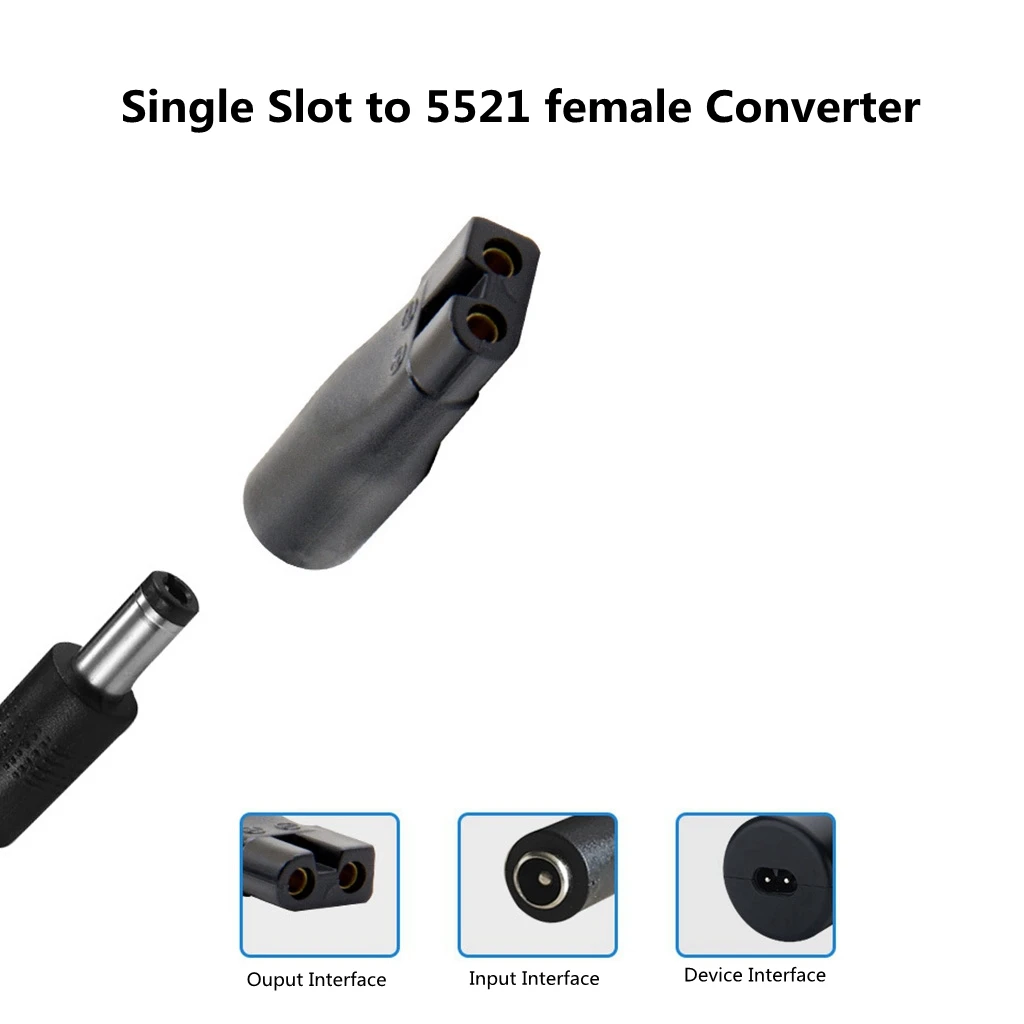 New DC Converter for Shaver Hair Clipper DC5.5*2.1mm Male To C8 Tail Female Power Supply Conversion Interface Plug Adapter
New DC Converter for Shaver Hair Clipper DC5.5*2.1mm Male To C8 Tail Female Power Supply Conversion Interface Plug Adapter