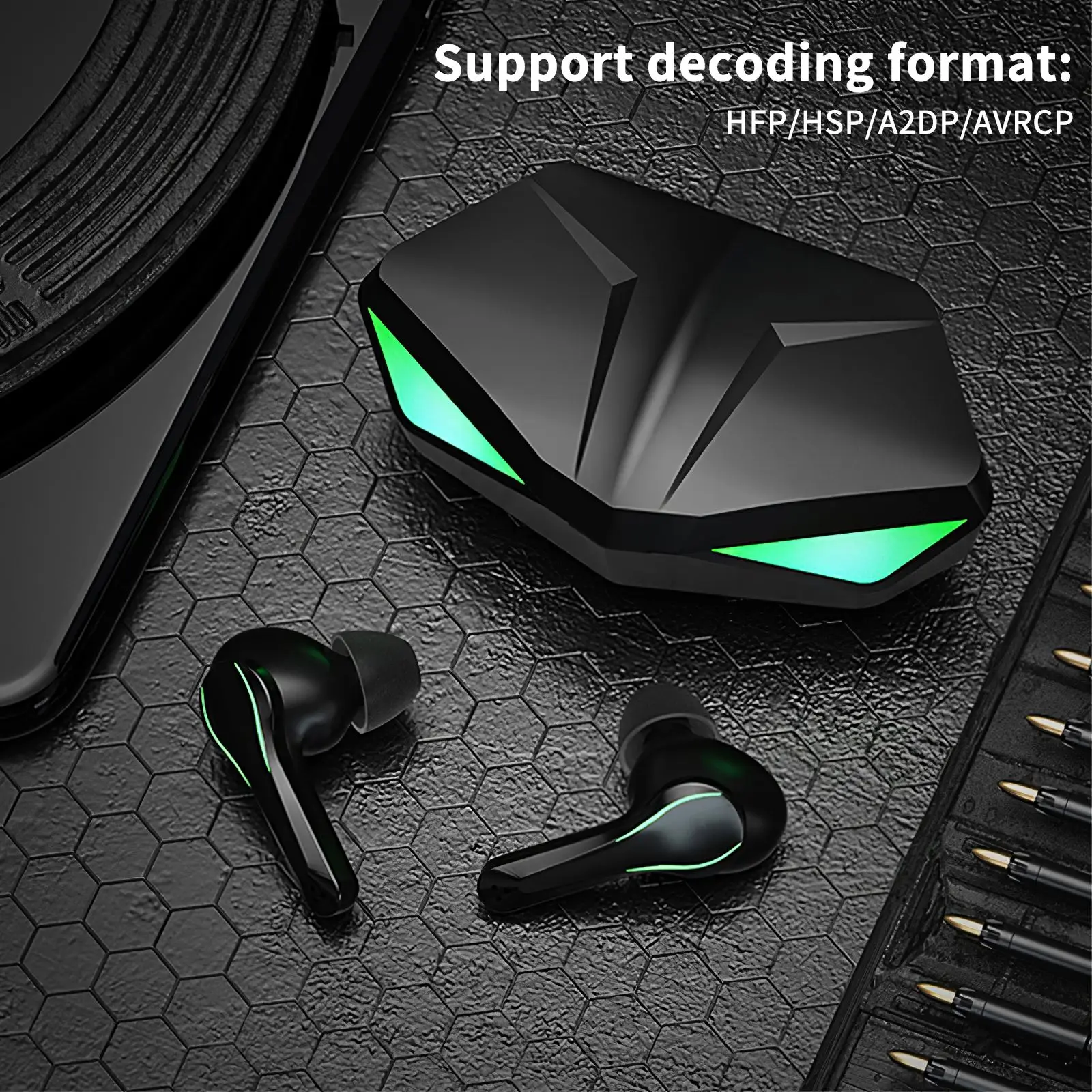Wireless Earphone Noise cancellation Bluetooth Headphone Gaming Ear-Buds for Outdoor Daily Life Exercise 65ms low-latency
Wireless Earphone Noise cancellation Bluetooth Headphone Gaming Ear-Buds for Outdoor Daily Life Exercise 65ms low-latency