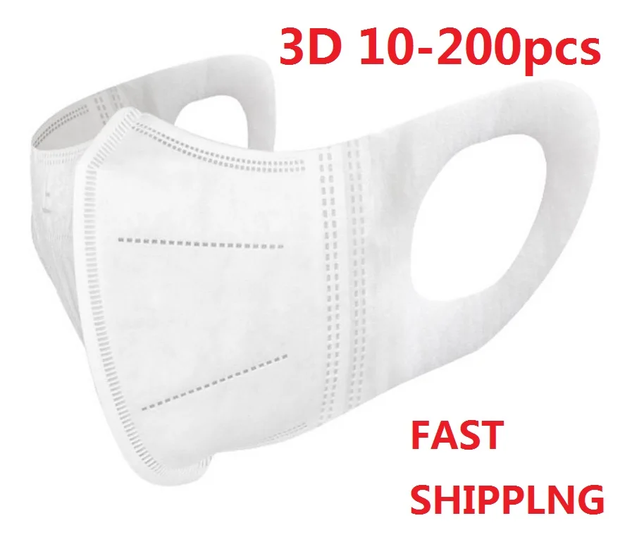 NEW Mascara 10-200pcs 3d Disposable Face Mask Adult Women Man Mouth Masks White Three Dimensional Earloop Comfortable Anti Dust
NEW Mascara 10-200pcs 3d Disposable Face Mask Adult Women Man Mouth Masks White Three Dimensional Earloop Comfortable Anti Dust