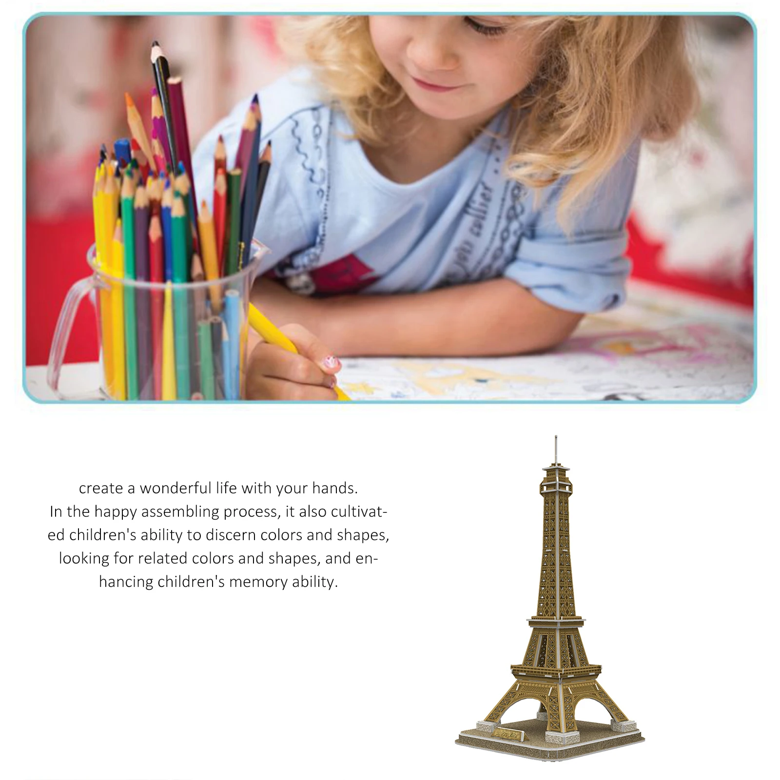 Tower Puzzle Puzzling 3D Restore Painting Building Model Puzzle Toy Education Brain Training Puzzling Painting For Kid Children
Tower Puzzle Puzzling 3D Restore Painting Building Model Puzzle Toy Education Brain Training Puzzling Painting For Kid Children