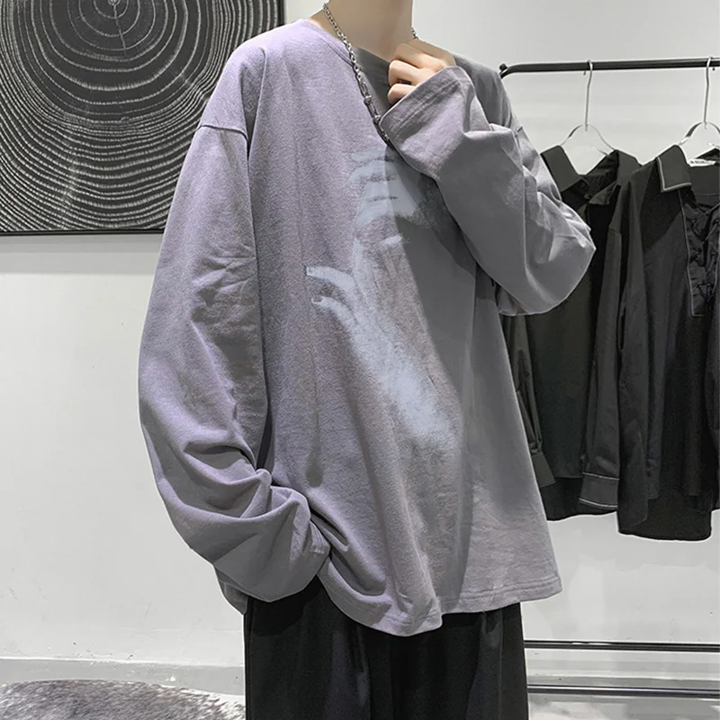 Spring Autumn New Tshirt Men Fashion Personality Print T-shirts Casual Long Sleeve Loose Men's Tshirts Streetwear M-5XL
Spring Autumn New Tshirt Men Fashion Personality Print T-shirts Casual Long Sleeve Loose Men's Tshirts Streetwear M-5XL