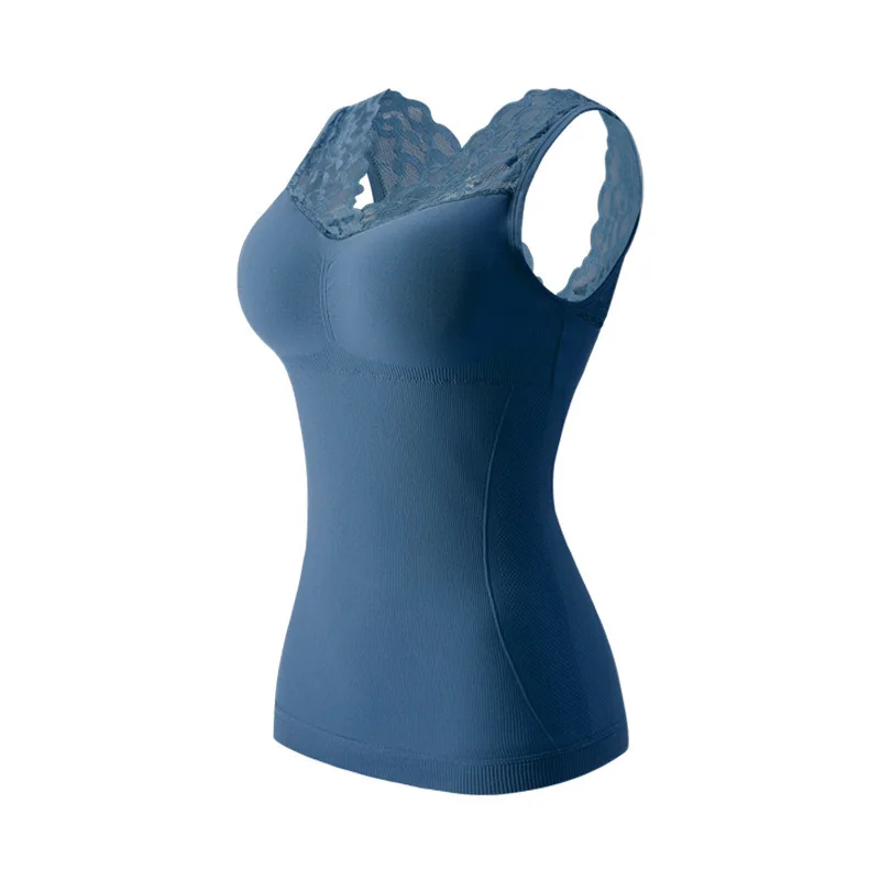 Autumn and Winter Plush Vest Women with Breast Pad Sexy Slim Fit Inside Lace Embroidery Versatile Thin Thermal Underwear Shaper
Autumn and Winter Plush Vest Women with Breast Pad Sexy Slim Fit Inside Lace Embroidery Versatile Thin Thermal Underwear Shaper