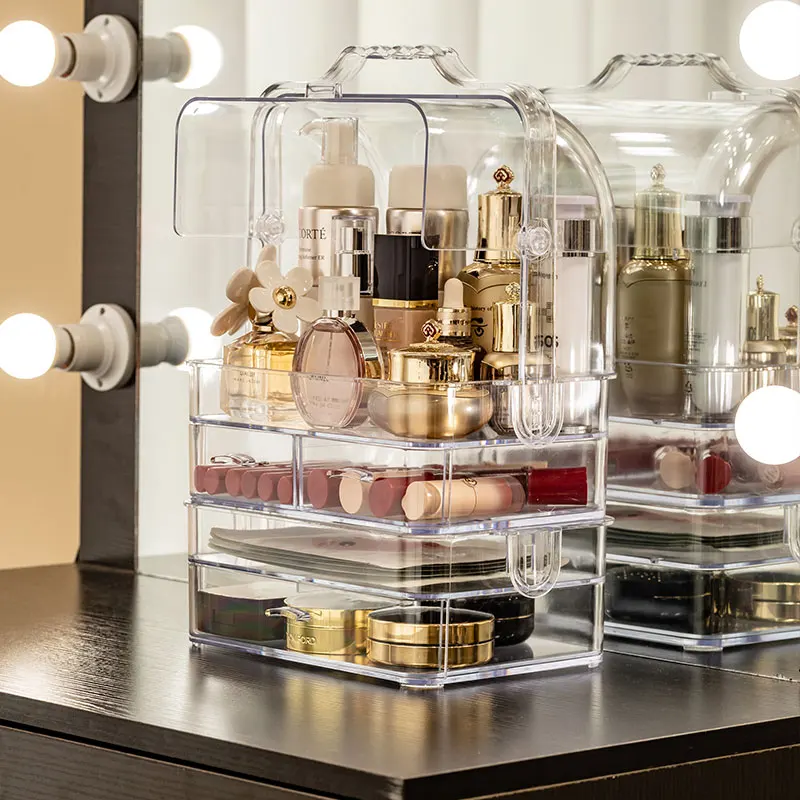 Acrylic Makeup Organizer Clear Cosmetic Jewelry Storage Box Double Open Cover Women Cosmetic Storage Drawer Desktop Make Up Case
Acrylic Makeup Organizer Clear Cosmetic Jewelry Storage Box Double Open Cover Women Cosmetic Storage Drawer Desktop Make Up Case