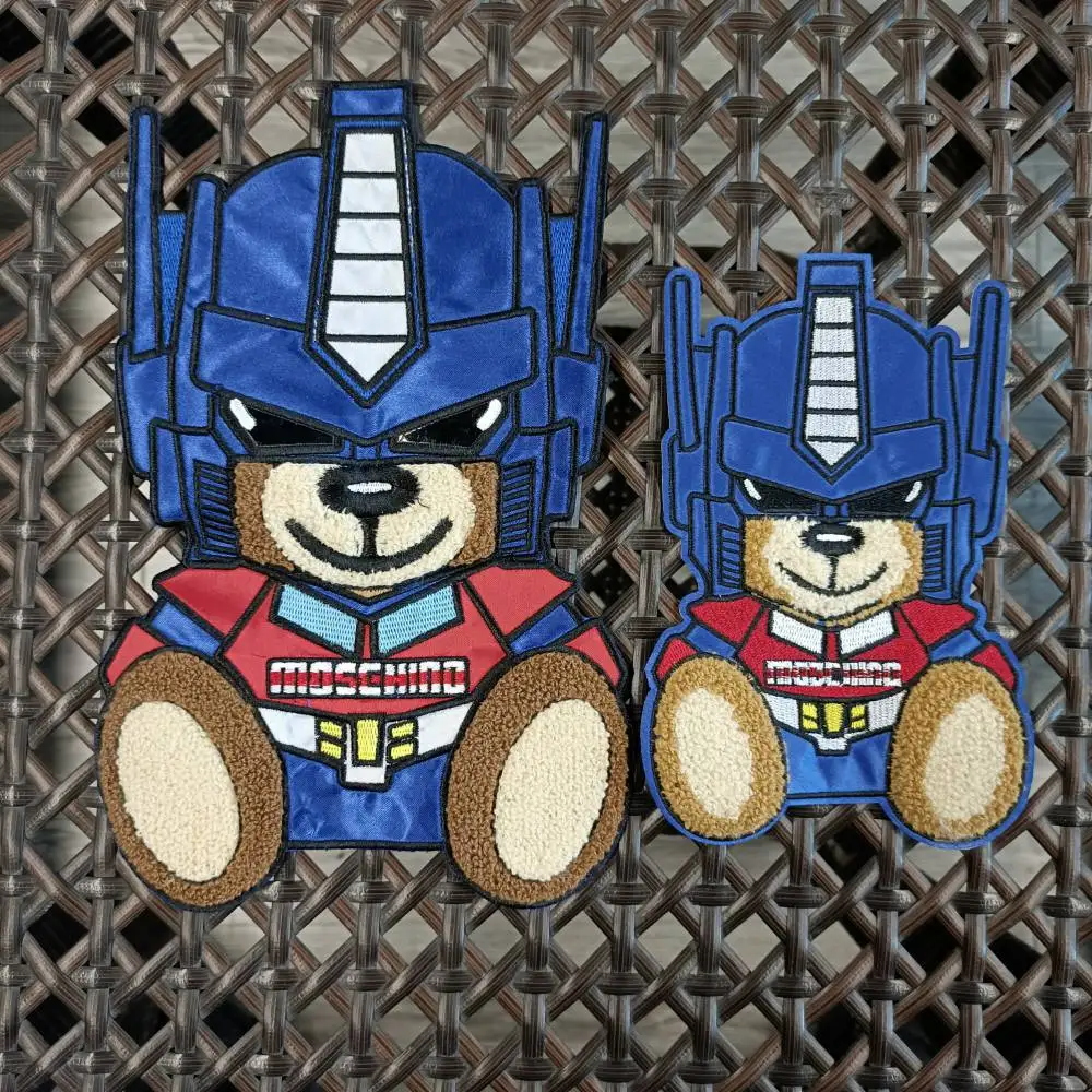 Garment accessory large embroidery big robot bear animal cartoon patches for clothing PA-3
Garment accessory large embroidery big robot bear animal cartoon patches for clothing PA-3