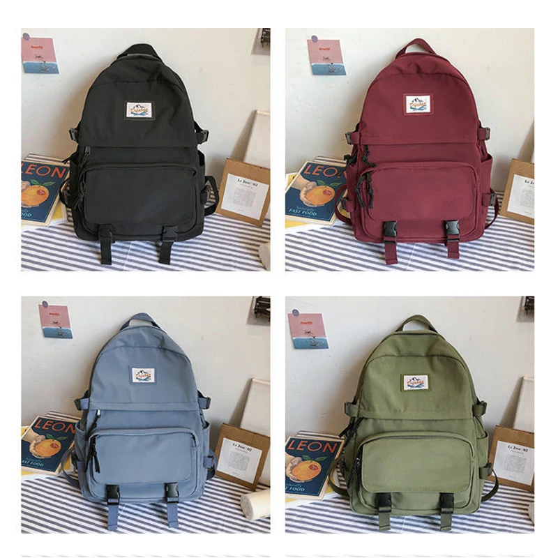 Student Schoolbag Backpack for Girl Teenage Women School Bags Nylon Soft Solid Black Bookbags Girl Teen College Style Bagpack
Student Schoolbag Backpack for Girl Teenage Women School Bags Nylon Soft Solid Black Bookbags Girl Teen College Style Bagpack