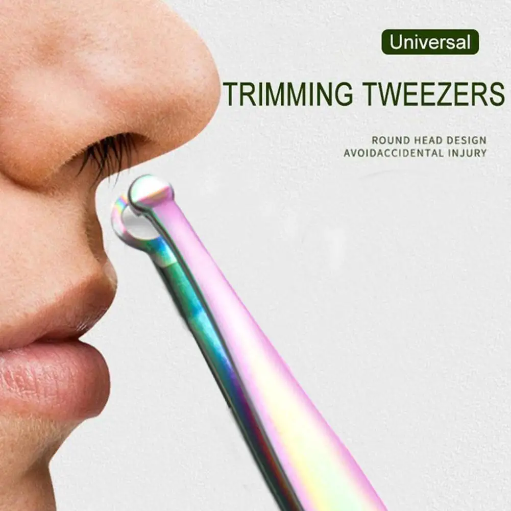 Professional Steel Round Nose Hair Clip Hair Removal Eyelashes Eyebrow Tweezers Makeup Tool Multifunctional Clip
Professional Steel Round Nose Hair Clip Hair Removal Eyelashes Eyebrow Tweezers Makeup Tool Multifunctional Clip