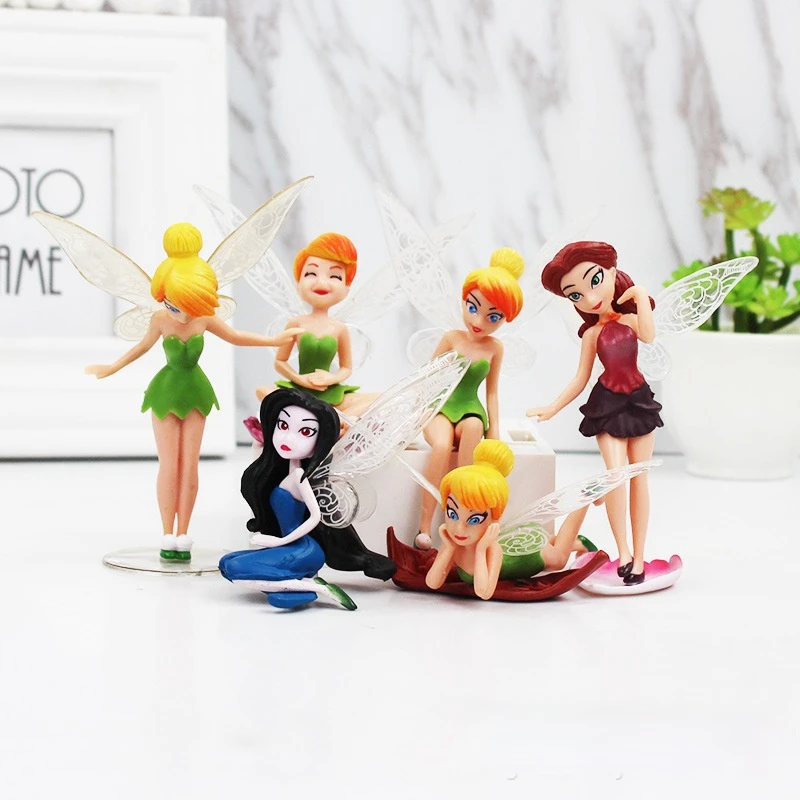 6Pcs/Set Princess Tinkerbell Dolls Flying Flower Fairy Figures Toys Cartoon Action Figures Fairy Model Toys for Children Gifts
6Pcs/Set Princess Tinkerbell Dolls Flying Flower Fairy Figures Toys Cartoon Action Figures Fairy Model Toys for Children Gifts