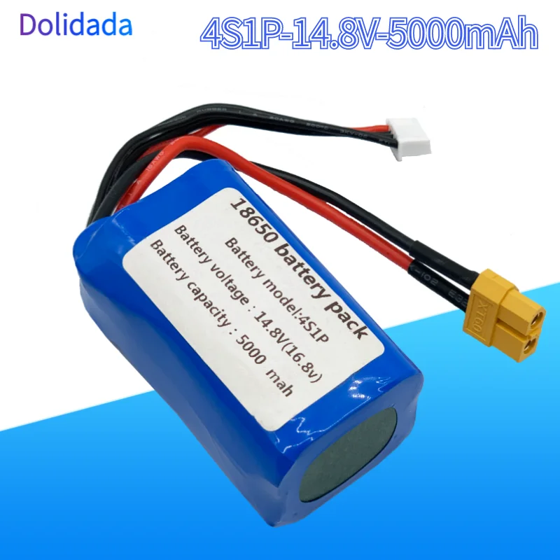 High Power 14.8V/16.8V 4S1P 5000mAh UAV Rechargeable Li-ion Battery Pack 18650 Customizable for Various Drone 5P XT60
High Power 14.8V/16.8V 4S1P 5000mAh UAV Rechargeable Li-ion Battery Pack 18650 Customizable for Various Drone 5P XT60