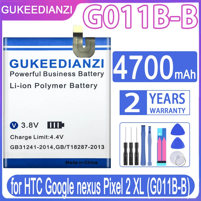 High Capacity GUKEEDIANZI Battery 4700mAh for HTC Google nexus Pixel 2 XL (G011B-B) Pixel2
High Capacity GUKEEDIANZI Battery 4700mAh for HTC Google nexus Pixel 2 XL (G011B-B) Pixel2