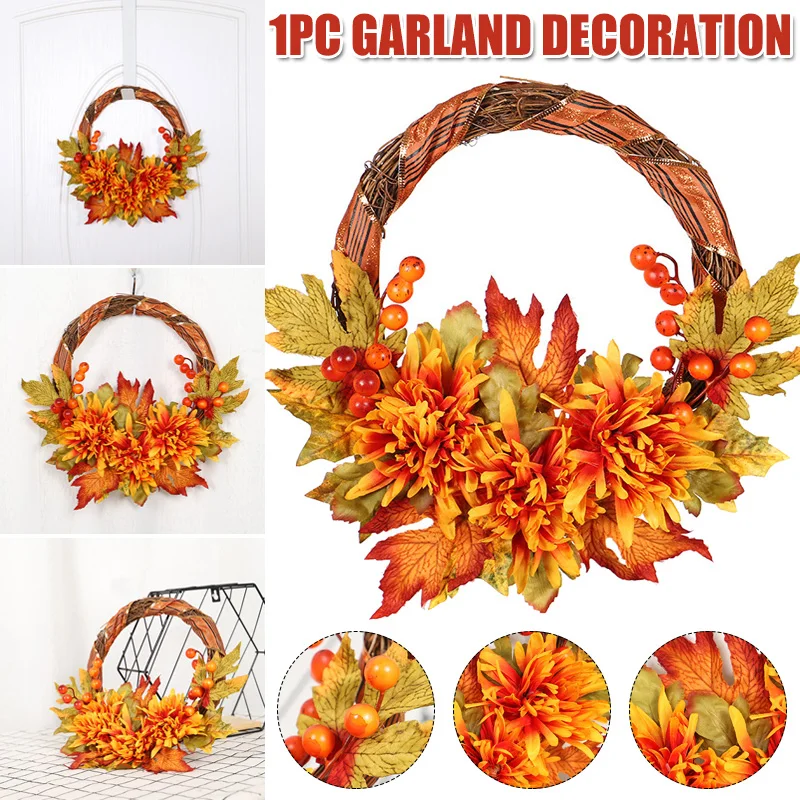 Party Decoration Wreath Artificial Maples Chrysanthemum Wreath Home Front Door Wall-Mounted Wreath Decorations Dropshipping
Party Decoration Wreath Artificial Maples Chrysanthemum Wreath Home Front Door Wall-Mounted Wreath Decorations Dropshipping