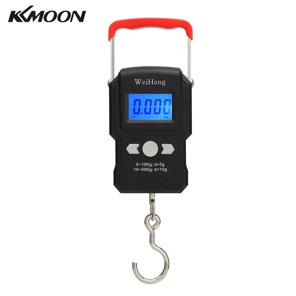 KKMOON 50Kg/5g Double Accuracy Mini LCD Digital Electronic Weighing Scale Portable Backlight Hanging Hook Scale
KKMOON 50Kg/5g Double Accuracy Mini LCD Digital Electronic Weighing Scale Portable Backlight Hanging Hook Scale