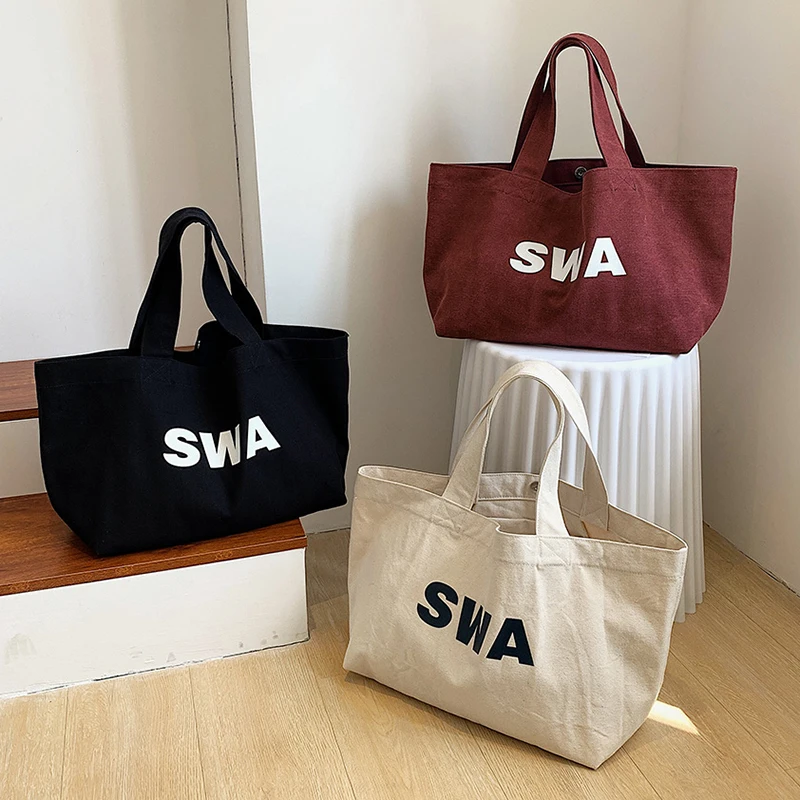 Canvas Bags For Women 2021 Simply Shopping Bag Female Casual Handbags Large Capacity Shoulder Bag And Purse Girls Tote Black
Canvas Bags For Women 2021 Simply Shopping Bag Female Casual Handbags Large Capacity Shoulder Bag And Purse Girls Tote Black