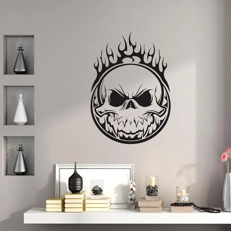 Creative Skulls Ghost Rider Wall Sticker Vinyl Home Decor For Boys Room Teens Bedroom Decals Removable Murals Wallpaper 3806
Creative Skulls Ghost Rider Wall Sticker Vinyl Home Decor For Boys Room Teens Bedroom Decals Removable Murals Wallpaper 3806