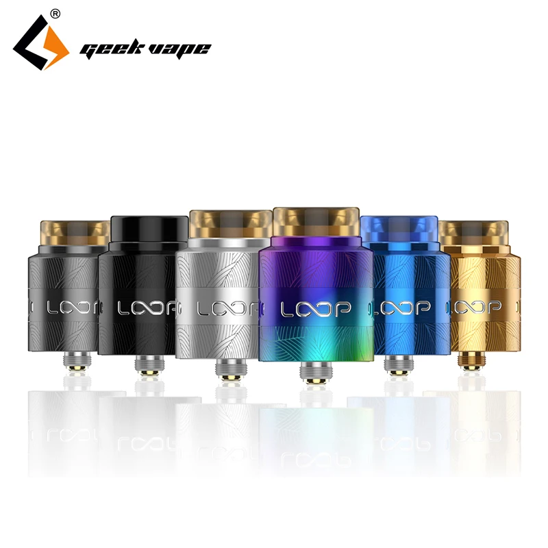 Новейший Geekvape Loop V1.5 RDA 24 мм с уникальной лазерной татуировкой W shaped build deck Vape e cigs