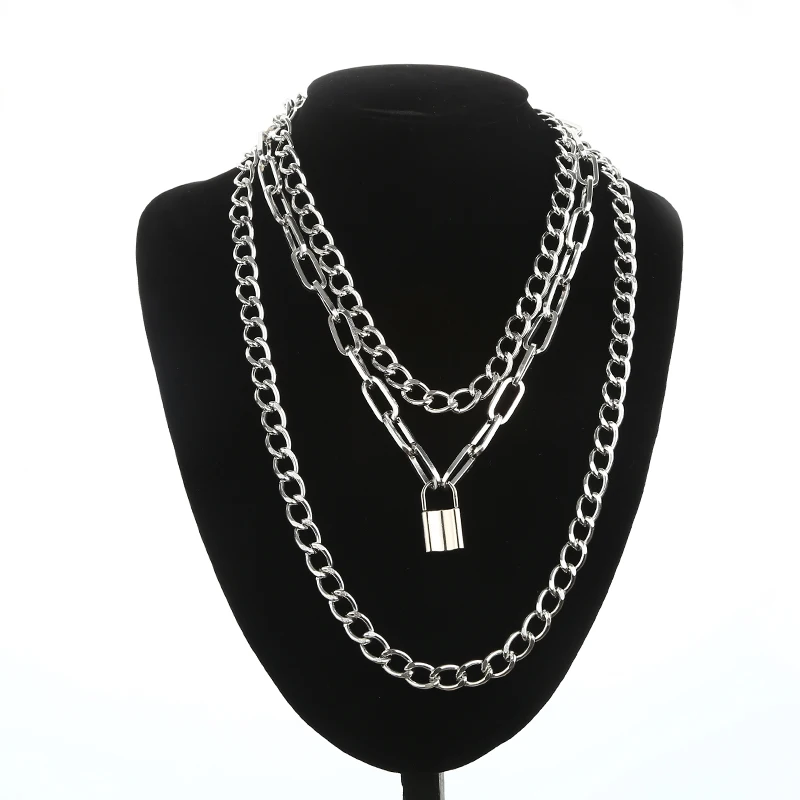 Layered Punk Choker Chain Neck Chains Lock Pendant Jewelry For Women Padlock Goth Jewelry Grunge Necklace Aesthetic Accessories
Layered Punk Choker Chain Neck Chains Lock Pendant Jewelry For Women Padlock Goth Jewelry Grunge Necklace Aesthetic Accessories