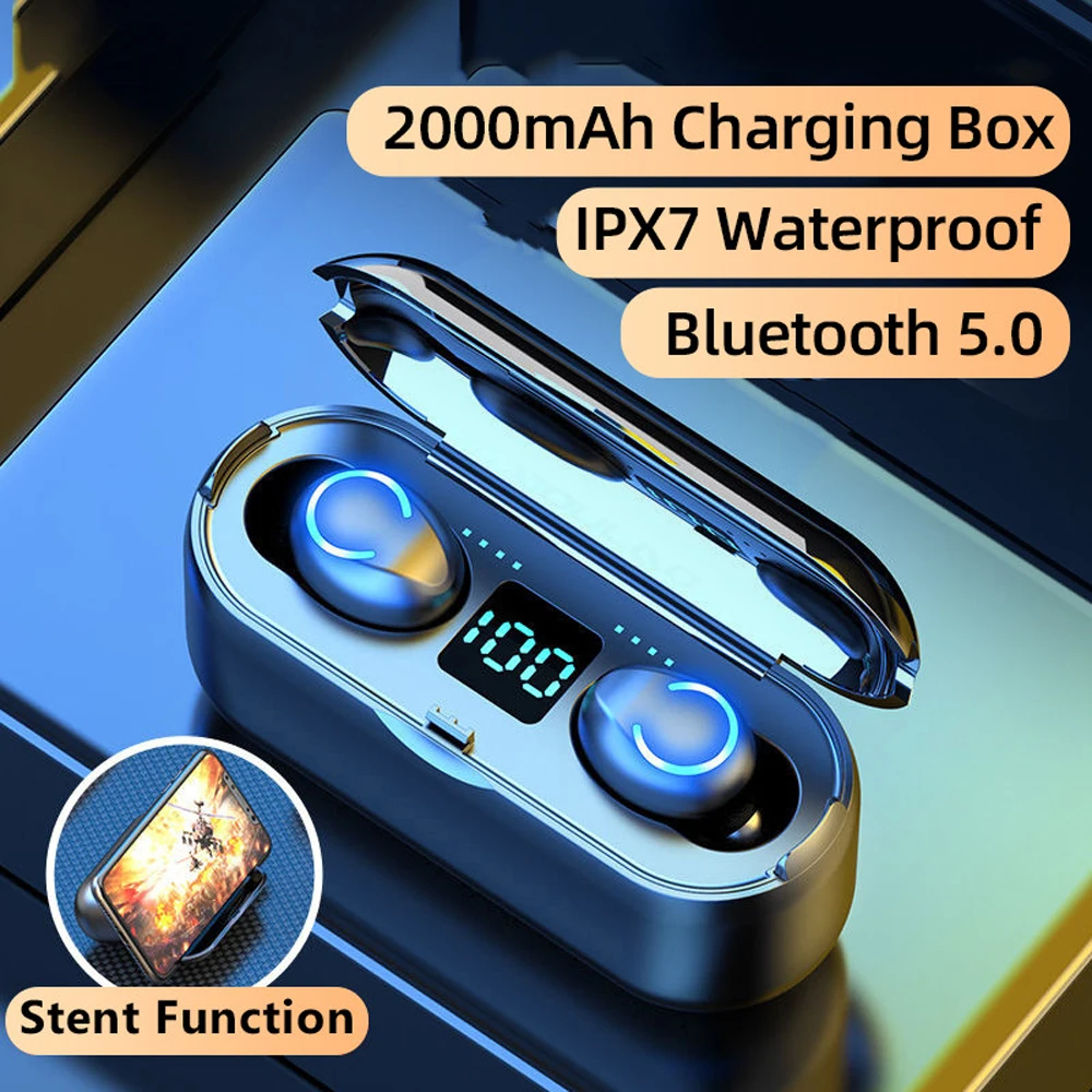 TWS Bluetooth 5.0 Earphone Touch Control Wireless Bluetooth Headphone Stereo Sports Waterproof Headset Earbuds With Microphone
TWS Bluetooth 5.0 Earphone Touch Control Wireless Bluetooth Headphone Stereo Sports Waterproof Headset Earbuds With Microphone