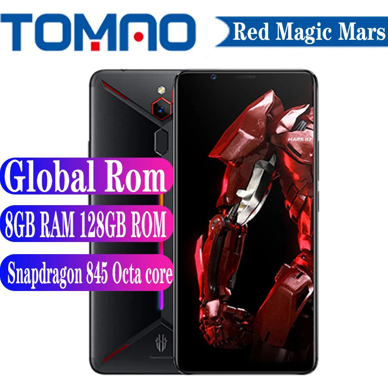 Оригинальный игровой телефон ZTE Nubia Red Magic Mars мобильный 6 0 дюйма 8 ГБ ОЗУ 128 Гб ПЗУ
